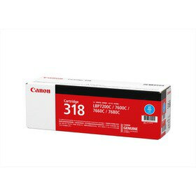 【送料無料】純正品 Canon（キャノン） トナーカートリッジ318 シアン / 4960999628615の通販は